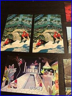 Vintage Disney Post CardsBooklets-Small World, Pirates of the Caribbean 70s