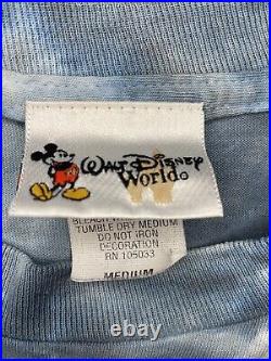 Vintage Pirates of the Caribbean Johnny Depp Tshirt 90s Disney size Medium AOP