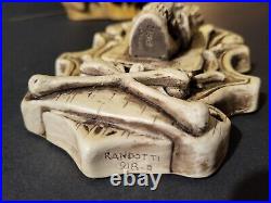 Vintage Randotti Skull plaque Disneyland Souvenir POTC PIRATES mint condition