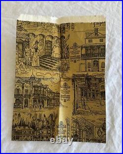 Vtg 1960's Disneyland Park New Orleans Square Paper Bag Pirates Of The Caribbean