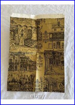 Vtg 1960's Disneyland Park New Orleans Square Paper Bag Pirates Of The Caribbean