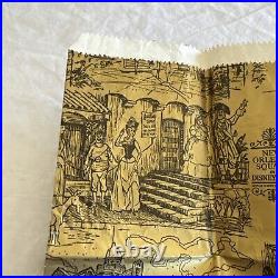 Vtg 1960's Disneyland Park New Orleans Square Paper Bag Pirates Of The Caribbean