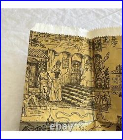 Vtg 1960's Disneyland Park New Orleans Square Paper Bag Pirates Of The Caribbean