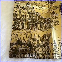 Vtg 1960's Disneyland Park New Orleans Square Paper Bag Pirates Of The Caribbean