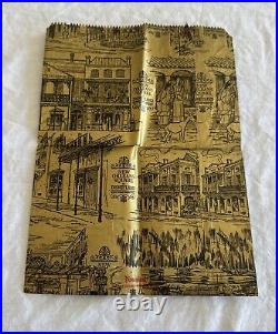 Vtg 1960's Disneyland Park New Orleans Square Paper Bag Pirates Of The Caribbean