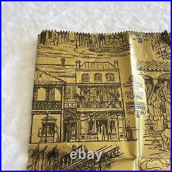 Vtg 1960's Disneyland Park New Orleans Square Paper Bag Pirates Of The Caribbean