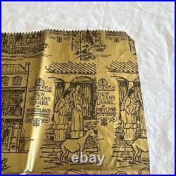 Vtg 1960's Disneyland Park New Orleans Square Paper Bag Pirates Of The Caribbean