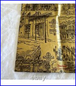 Vtg 1960's Disneyland Park New Orleans Square Paper Bag Pirates Of The Caribbean