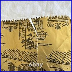 Vtg 1960's Disneyland Park New Orleans Square Paper Bag Pirates Of The Caribbean