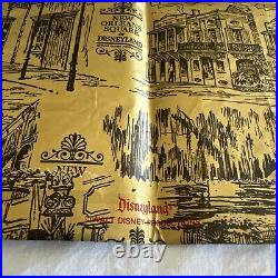 Vtg 1960's Disneyland Park New Orleans Square Paper Bag Pirates Of The Caribbean