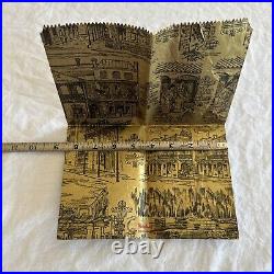 Vtg 1960's Disneyland Park New Orleans Square Paper Bag Pirates Of The Caribbean