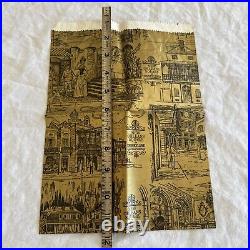 Vtg 1960's Disneyland Park New Orleans Square Paper Bag Pirates Of The Caribbean