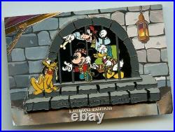WDCC Disney Pluto Mickey Donald Pirates of the Caribbean Silver Jail Scene Pin