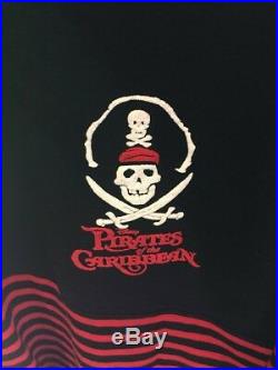 Walt Disney World Pirates Of The Caribbean Spirit Jersey Pullover Top Shirt L