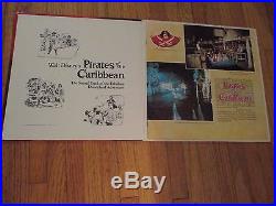 Walt Disney's Pirates Of The Caribbean Lp Record Disneyland Ist Pressing Purple