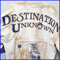 XL Disney Parks Pirates Of The Caribbean Destination Unknown Spirit Jersey NEW