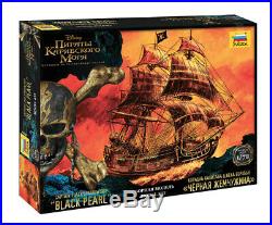 ZVEZDA 9037 Black Pearl Captain Jack Sparrow Ship Pirates 172 Scale Model Kit
