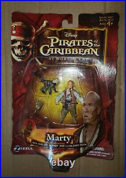 Zizzle Pirates Of The Caribbean Figure Lot Deluxe, Comic Packs, Marty, NEW